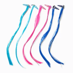 Claire's Perruques Et Extensions-Barrettes clic clac avec cheveux synthétiques étoilés Claire's Club - Lot de 6
