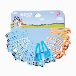 Claire's Barrettes Et Pinces-Barrettes clic clac Bluey - Lot de 12