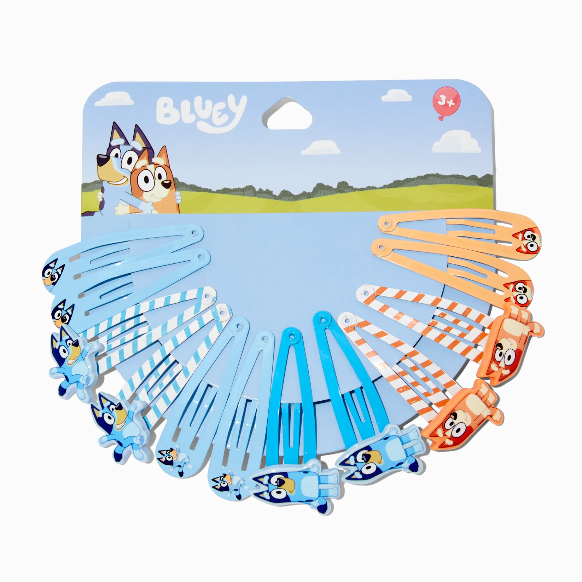 Claire's Barrettes Et Pinces-Barrettes clic clac Bluey - Lot de 12