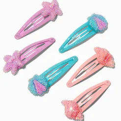 Claire's Barrettes Et Pinces-Barrettes clic clac coquillages bling-bling Claire's Club - Lot de 6