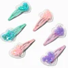 Claire's Barrettes Et Pinces-Barrettes clic clac cœur shaker pastel Claire's Club - Lot de 6