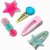 Claire's Barrettes Et Pinces-Barrettes clic clac icônes pastel - Lot de 5