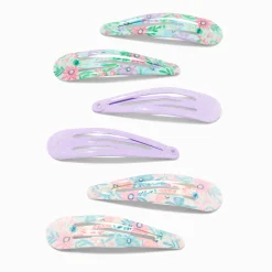 Claire's Barrettes Et Pinces-Barrettes clic clac imprimé à fleurs Claire's Club - Lot de 6
