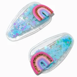 Claire's Barrettes Et Pinces-Barrettes clic clac shaker arc-en-ciel Claire's Club - Lot de 2