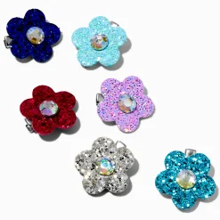 Claire's Barrettes Et Pinces-Barrettes à fleur tons de bijoux avec strass Claire's Club - Lot de 6