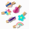 Claire's Barrettes Et Pinces-Barrettes « Happy » arc-en-ciel Claire's Club - Lot de 6