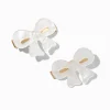 Claire's Noeuds Pour Cheveux|Barrettes Et Pinces-Barrettes à nœud acrylique crème - Lot de 2