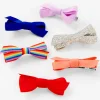 Claire's Noeuds Pour Cheveux-Barrettes à nœud arc-en-ciel, paillettes et couleurs unies Claire's Club - Lot de 6
