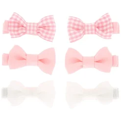 Claire's Noeuds Pour Cheveux|Barrettes Et Pinces-Barrettes à nœud Claire's Club - Rose, lot de 6