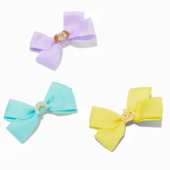 Claire's Noeuds Pour Cheveux-Barrettes à nœud ruban bouclé Claire's Club - Lot de 3