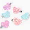 Claire's Noeuds Pour Cheveux|Barrettes Et Pinces-Barrettes à paillettes cœur pastel Claire's Club - Lot de 6