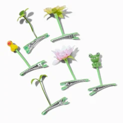 Claire's Barrettes Et Pinces|Perruques Et Extensions-Barrettes pousses de jardin kitsch - Lot de 6