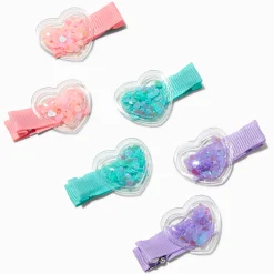 Claire's Barrettes Et Pinces-Barrettes shaker cœur Claire's Club - Lot de 6