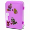 Claire's Lèvres-Baumes à lèvres réfrigérateur iridescents violets boissons et petits animaux - Lot de 4