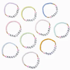 Claire's Bracelets-Best Friends Beaded Besties Stretch Bracelets - 10 Pack