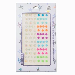 Claire's Paillettes Et Bijoux De Peau-Bijoux de corps phosphorescents - Lot de 100