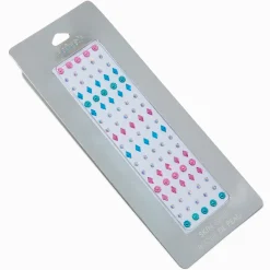 Claire's Paillettes Et Bijoux De Peau-Bijoux de peau géométriques fleurs pastel - Lot de 100
