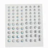 Claire's Accessoires Coiffure-Bijoux pour cheveux en strass iridescents - Lot de 80