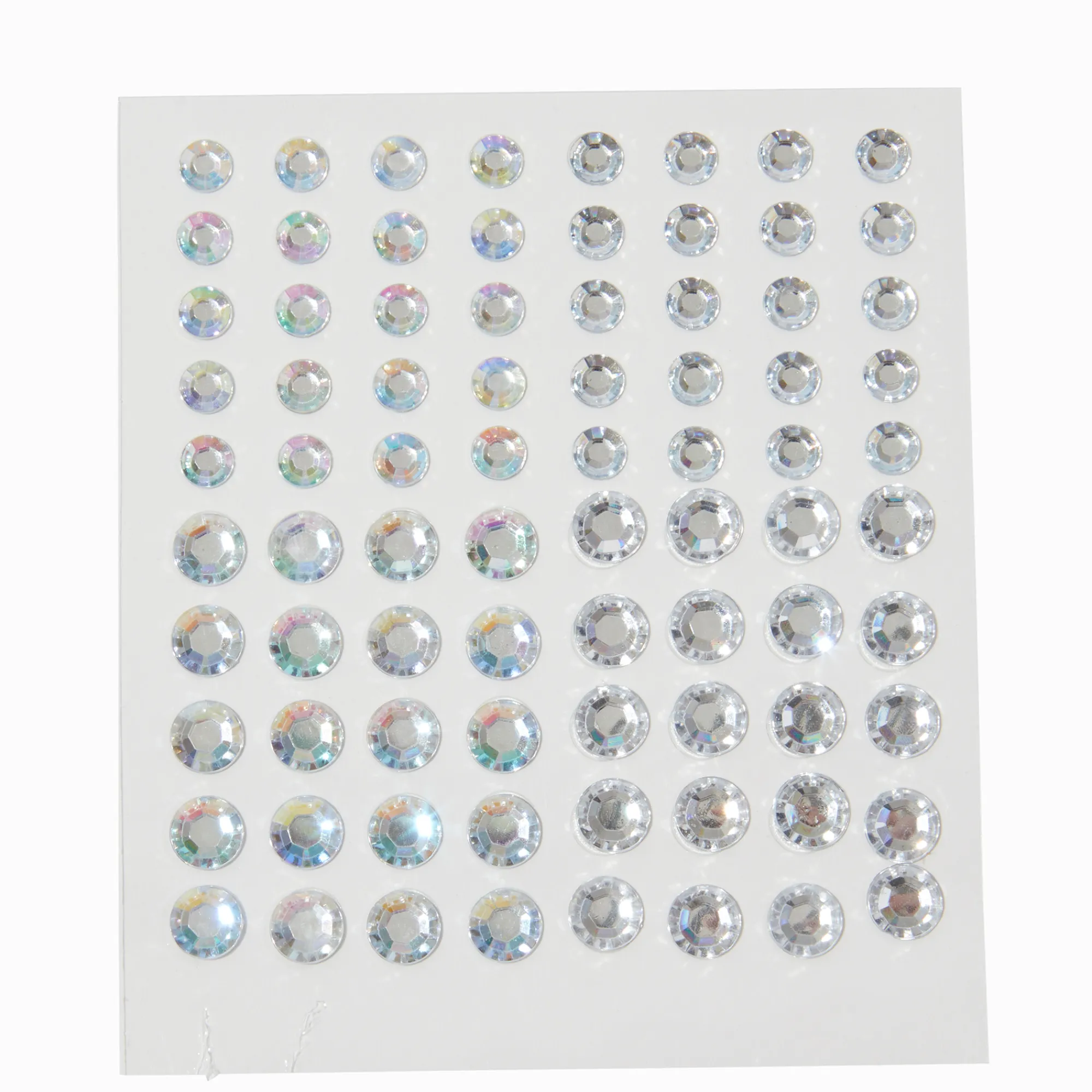 Claire's Accessoires Coiffure-Bijoux pour cheveux en strass iridescents - Lot de 80