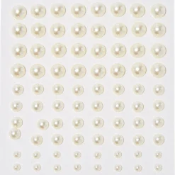 Claire's Accessoires Coiffure-Bijoux pour cheveux perles d'imitation blanches - Lot de 80