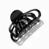 Claire's Barrettes Et Pinces-Black Large Clamshell Hair Claw