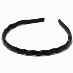 Claire's Bandeaux Et Serre-têtes-Black Twist Adjustable Headband