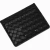Claire's Portefeuilles-Black Woven Credit Card Case