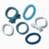 Claire's Élastiques-Blue Bow Mixed Hair Ties - 6 Pack