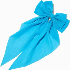Claire's Noeuds Pour Cheveux|Barrettes Et Pinces-Blue Long Tail Hair Bow Clip
