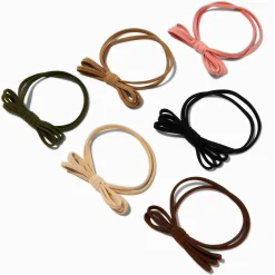 Claire's Noeuds Pour Cheveux|Élastiques-Boho Bow Hair Ties - 6 Pack