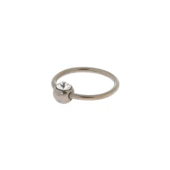 Claire's Bijoux Premium|Bijoux De Piercing-Boucle pour cartilage couleur argenté 20 g couleur titané