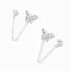 Claire's Bijoux Premium|Bijoux De Piercing-Boucles d’oreilles à chaîne papillon en argent