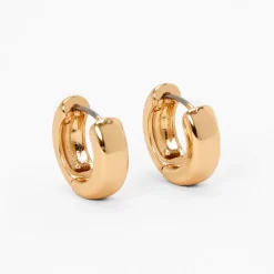 Claire's Anneaux-Boucles d’oreilles huggies 15 mm couleur dorée