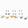 Claire's Anneaux|Pendantes-Boucles d’oreilles perlées diverses avec pompons - Lot de 9
