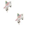 Claire's Clips Et Autocollants-Boucles d'oreille à clip motif licorne volante