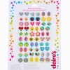 Claire's Clips Et Autocollants-Boucles d'oreilles autocollantes icônes estivales Claire's Club - Lot de 30