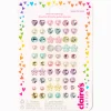 Claire's Clips Et Autocollants-Boucles d'oreilles autocollantes pastel Claire's Club - Lot de 30