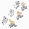 Claire's Clips Et Autocollants-Boucles d'oreilles à clip fleur, papillon, libellule - Lot de 3