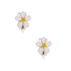 Claire's Clips Et Autocollants-Boucles d'oreilles à clip marguerites blanches