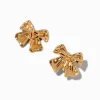 Claire's Clips Et Autocollants-Boucles d'oreilles à clip nœud couleur dorée