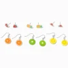 Claire's Pendantes|Clous D'oreilles-Boucles d'oreilles fruits couleurs vives - Lot de 6