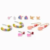 Claire's Pendantes|Clous D'oreilles-Boucles d'oreilles perlées cœur - Lot de 6