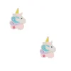 Claire's Clous D'oreilles|Bijoux Premium-Boucles d'oreilles sorbet licorne en argent