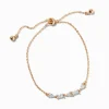 Claire's Clous D'oreilles|Bracelets-Bracelet bolo géométrique aux designs variés en zircon cubique couleur dorée