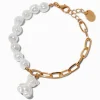 Claire's Bracelets-Bracelet chaîne aux maillons variés nounours perle d'imitation