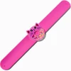 Claire's Bracelets-Bracelet à claquer donut shaker et chat rose