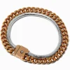 Claire's Bracelets-Bracelet de chaîne serpent et gourmette en métaux mixtes