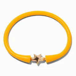 Claire's Bracelets-Bracelet en silicone étoile jaune