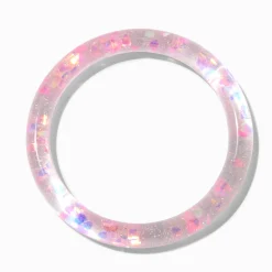 Claire's Bracelets-Bracelet fin bangle rempli d'eau rose Claire's Club