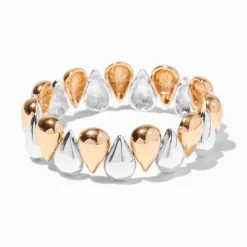 Claire's Bracelets-Bracelet élastique goutte en métaux mixtes